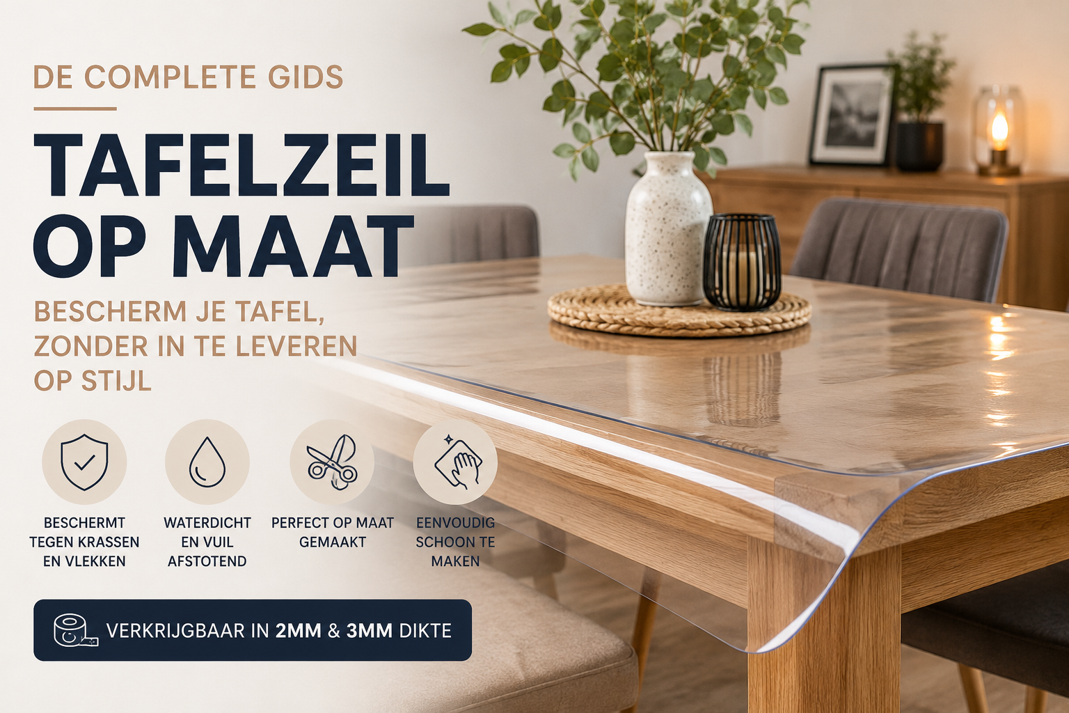 Waarom kiezen voor tafelzeil op maat? De complete gids