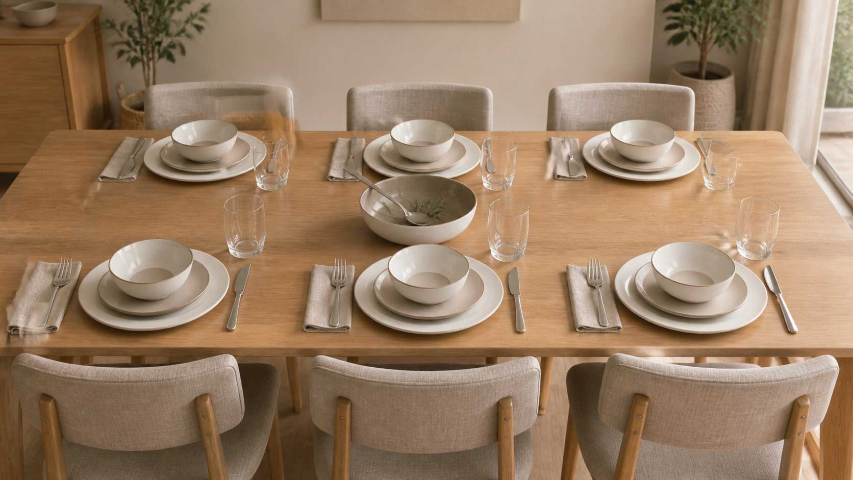 Hoeveel servies heb je nodig voor 6 personen?