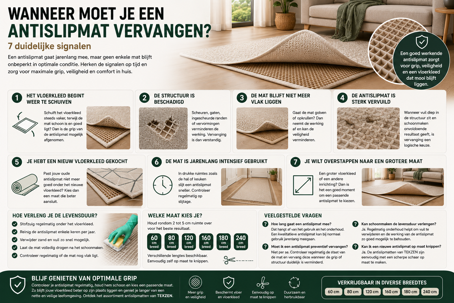 Wanneer moet je een antislipmat vervangen? 7 duidelijke signalen