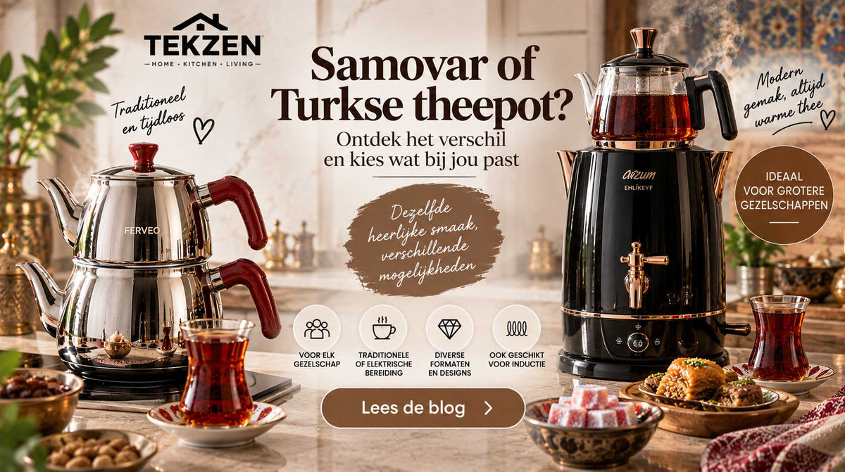 Samovar of Turkse theepot: wat is het verschil?