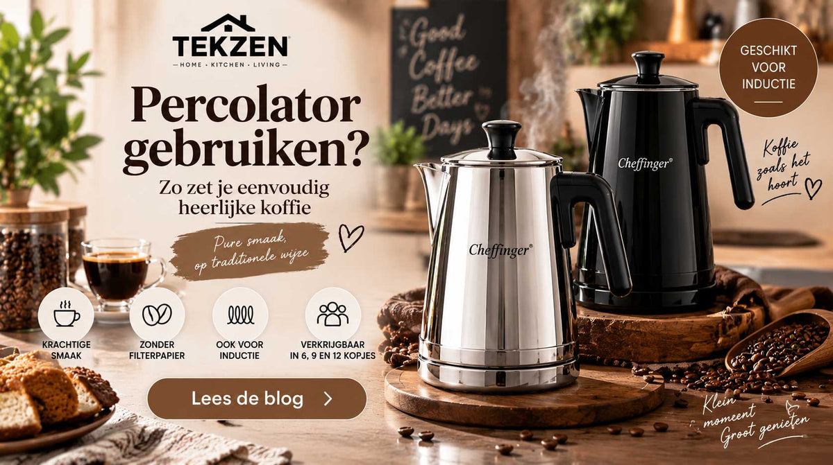 Percolator gebruiken: zo zet je koffie met een percolator