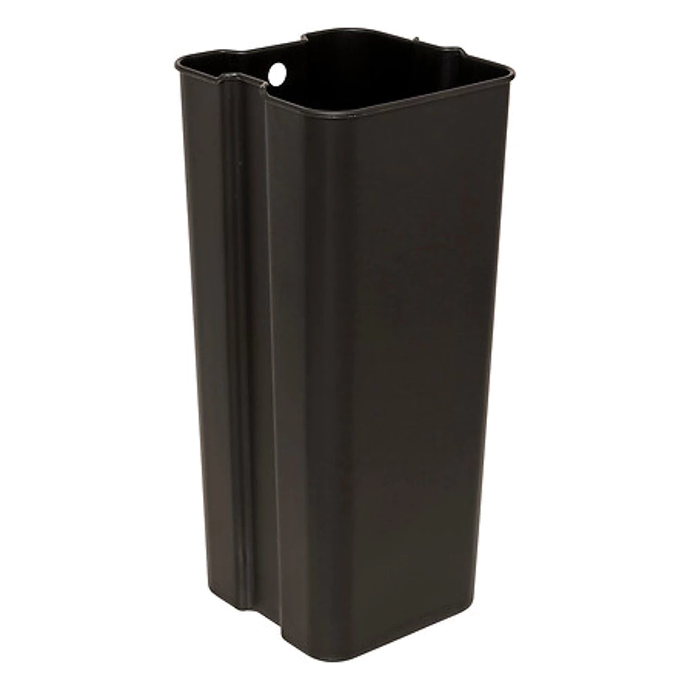 5Five Delta Abfalleimer – Beige – 30 l – Treteimer – Quadratisch – Edelstahl