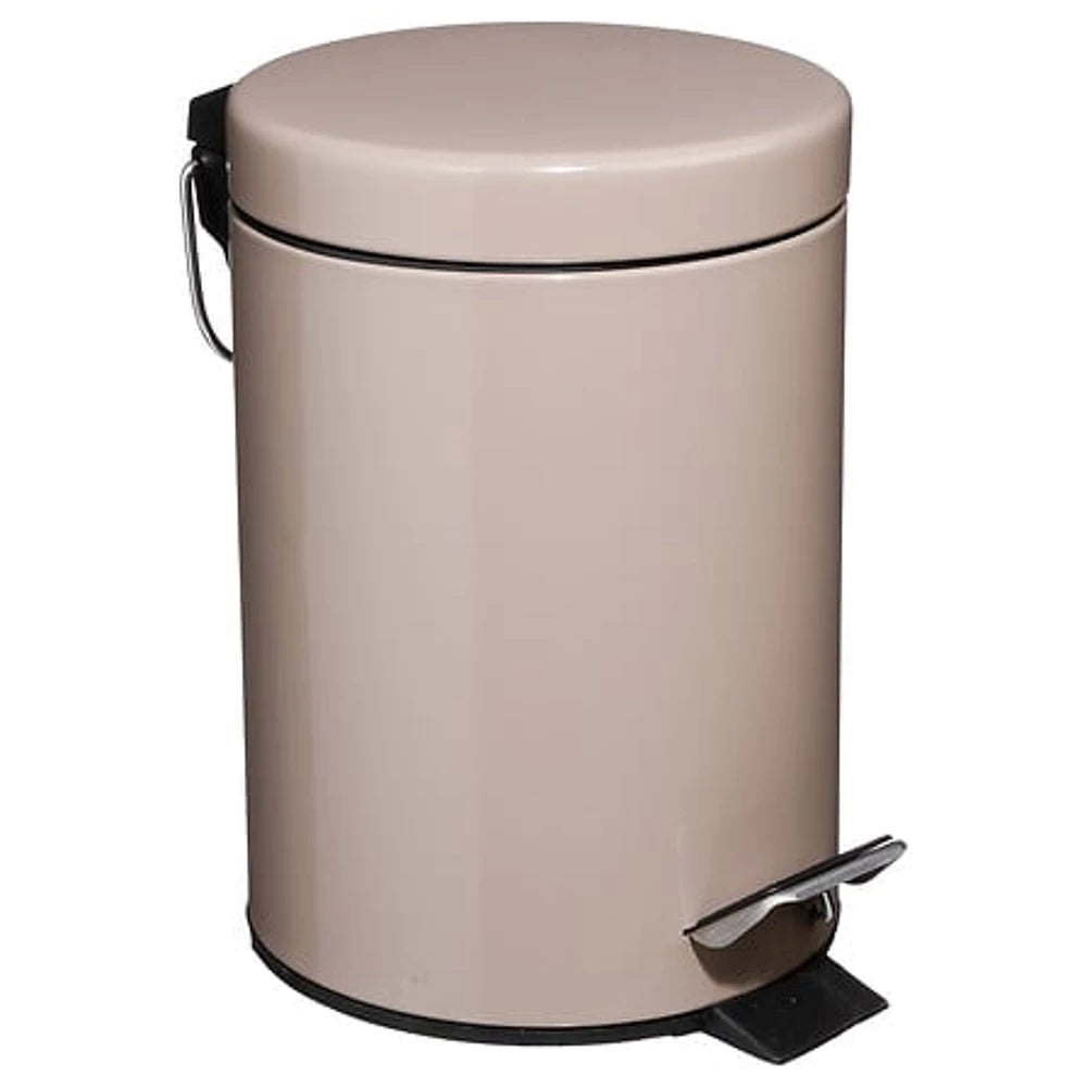 5Five Abfalleimer - Kleiner Treteimer - Taupe - 3 l - Badezimmer/Toilette
