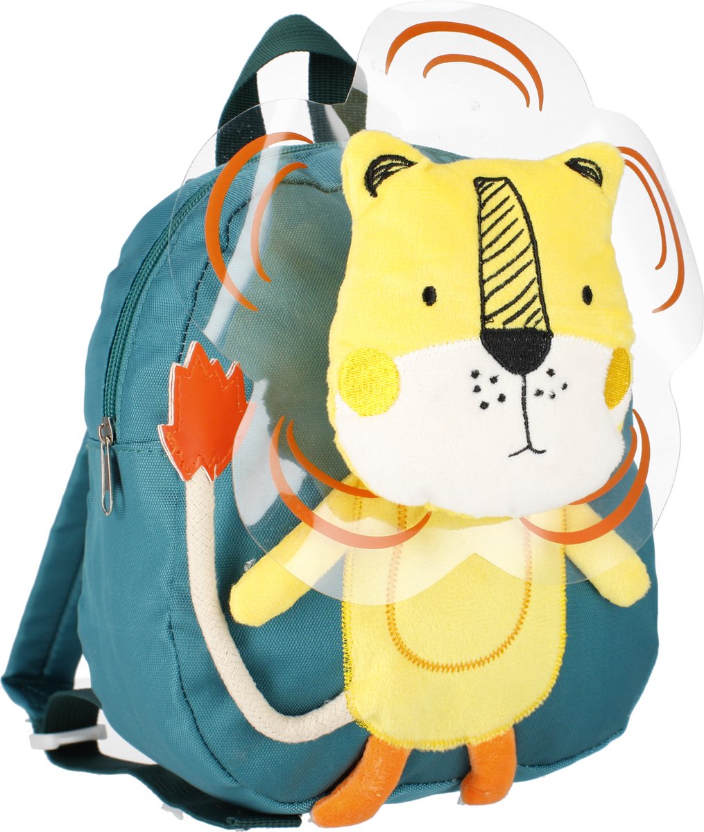 Starpak Rucksack – Tiger – 3D – Türkis – Mini-Schultasche – 23 x 29 x 12 cm