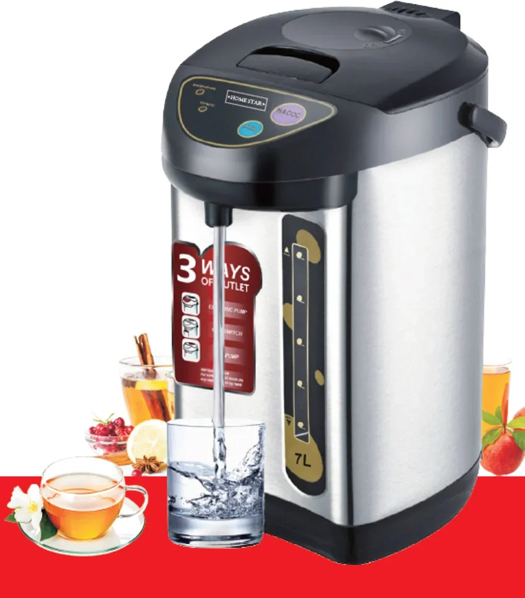 Homestar Heet Waterdispenser - 7L - Waterkoker Kettle - 2000W - TEKZEN