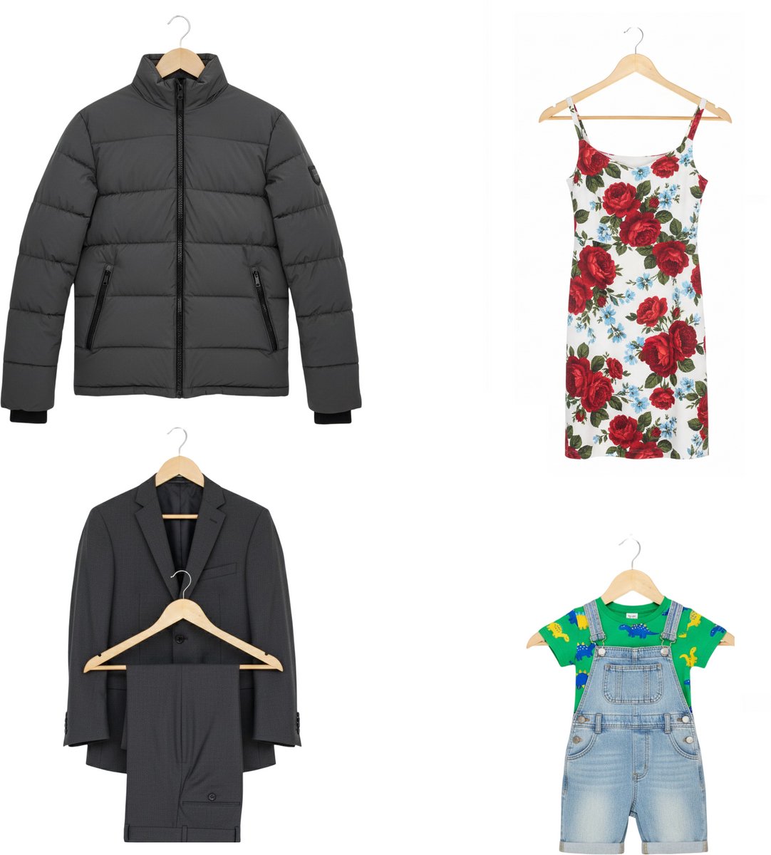 Cheffinger Kledinghanger - 6 Stuks - Hout - Kleerhanger