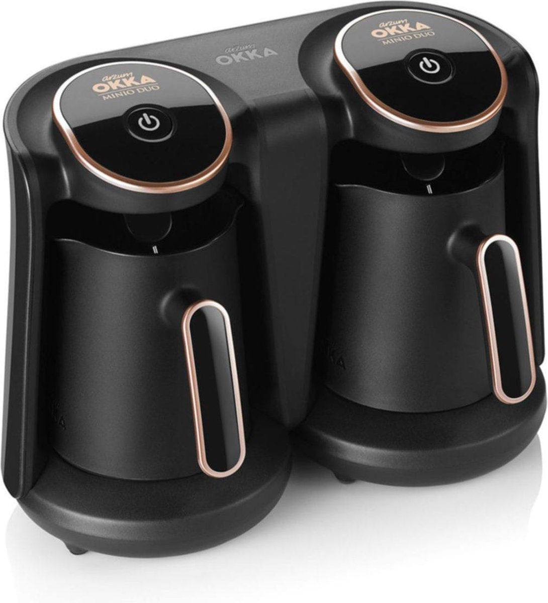 Arzum OKKA Minio DUO Koper - Turkse Koffiemachine - 8 kopjes - Turkish Coffee Maker - Vrijstaand Turks Koffiezetapparaat