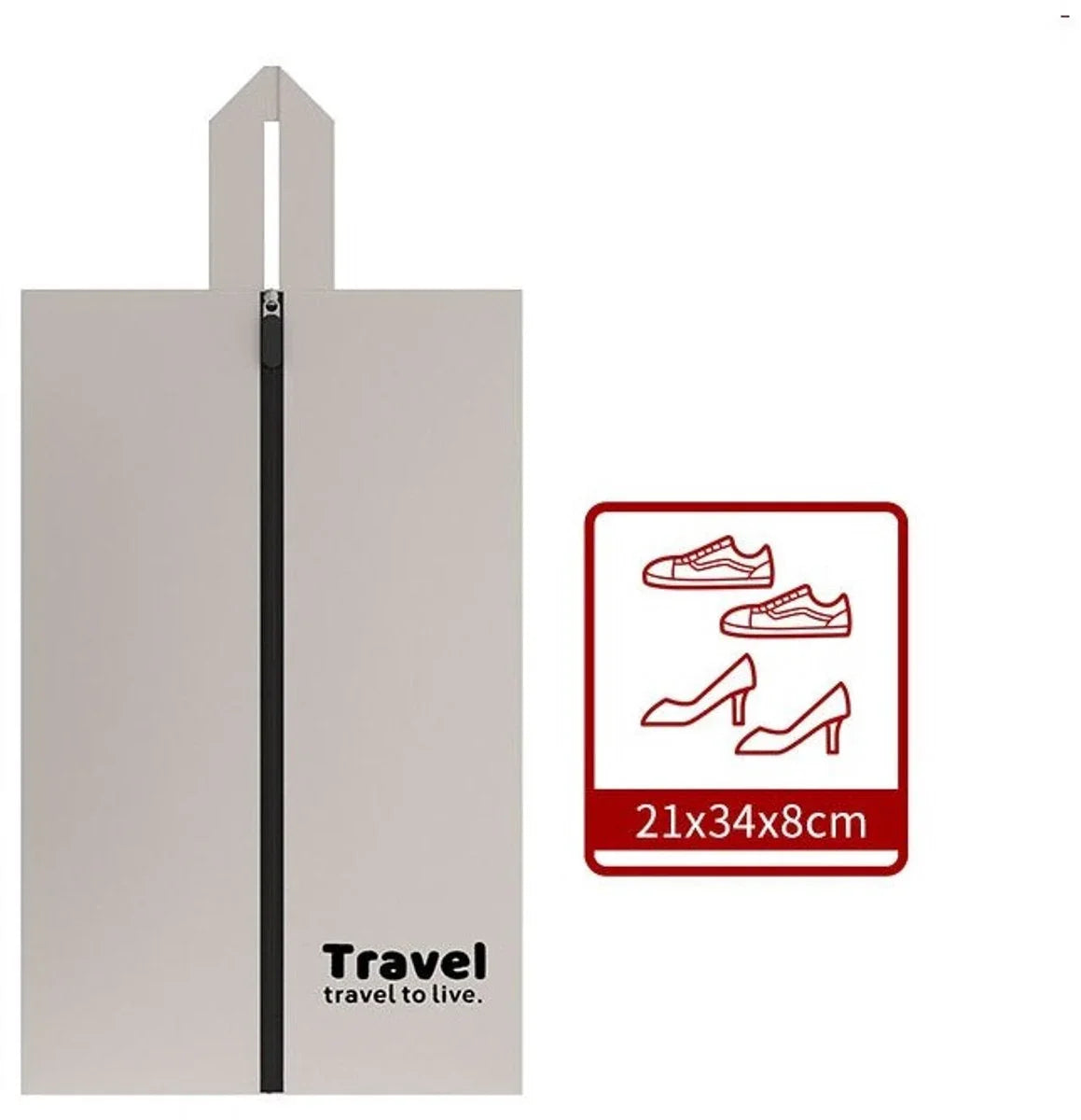 Hauskraft Packwürfel - 7-teilig - Beige - Koffer-Organizer-Set - Rucksack und Koffer - Reise-Würfel