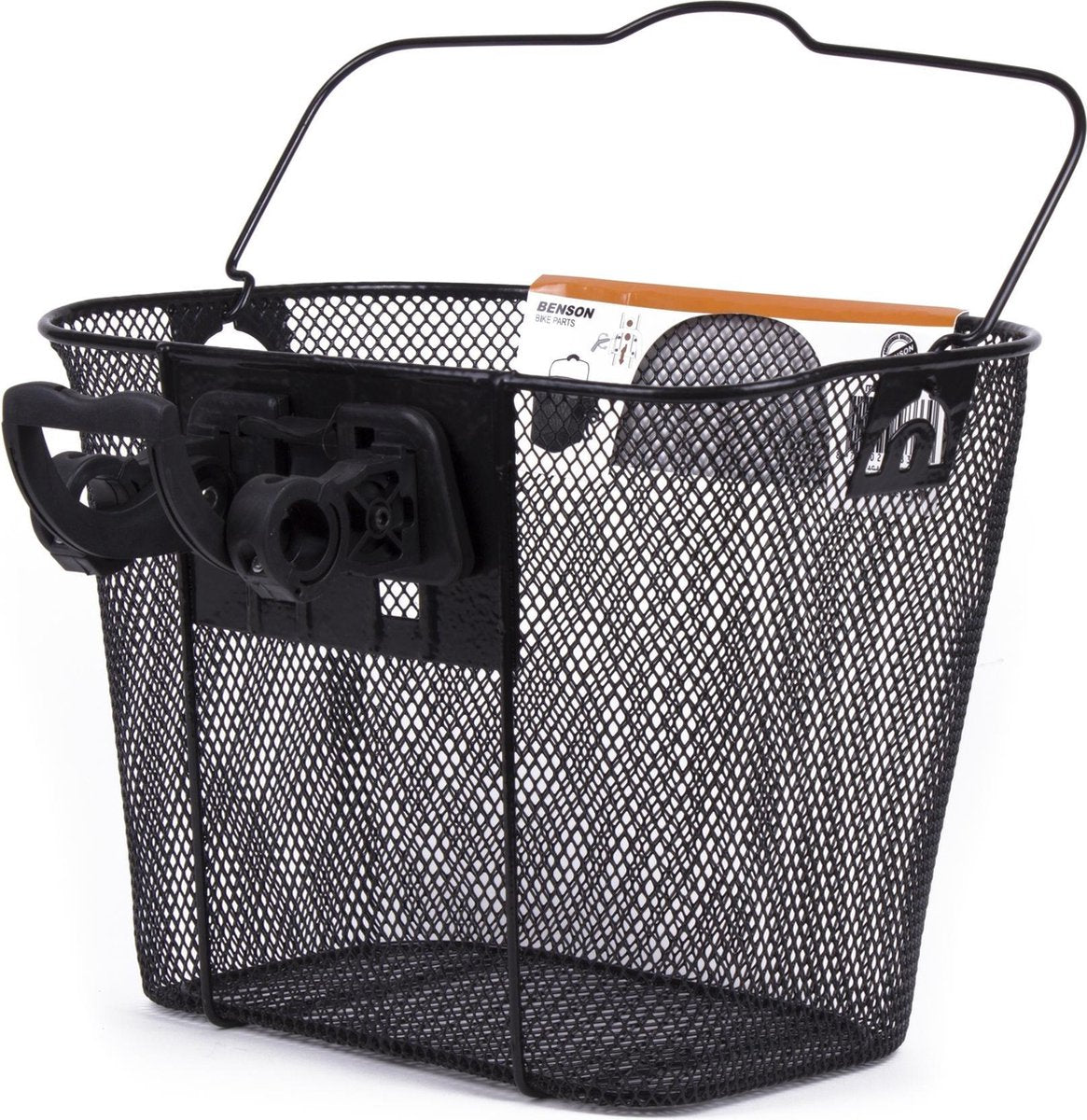 Benson - Fahrradkorb aus Metall + Halterung 34x25x26cm