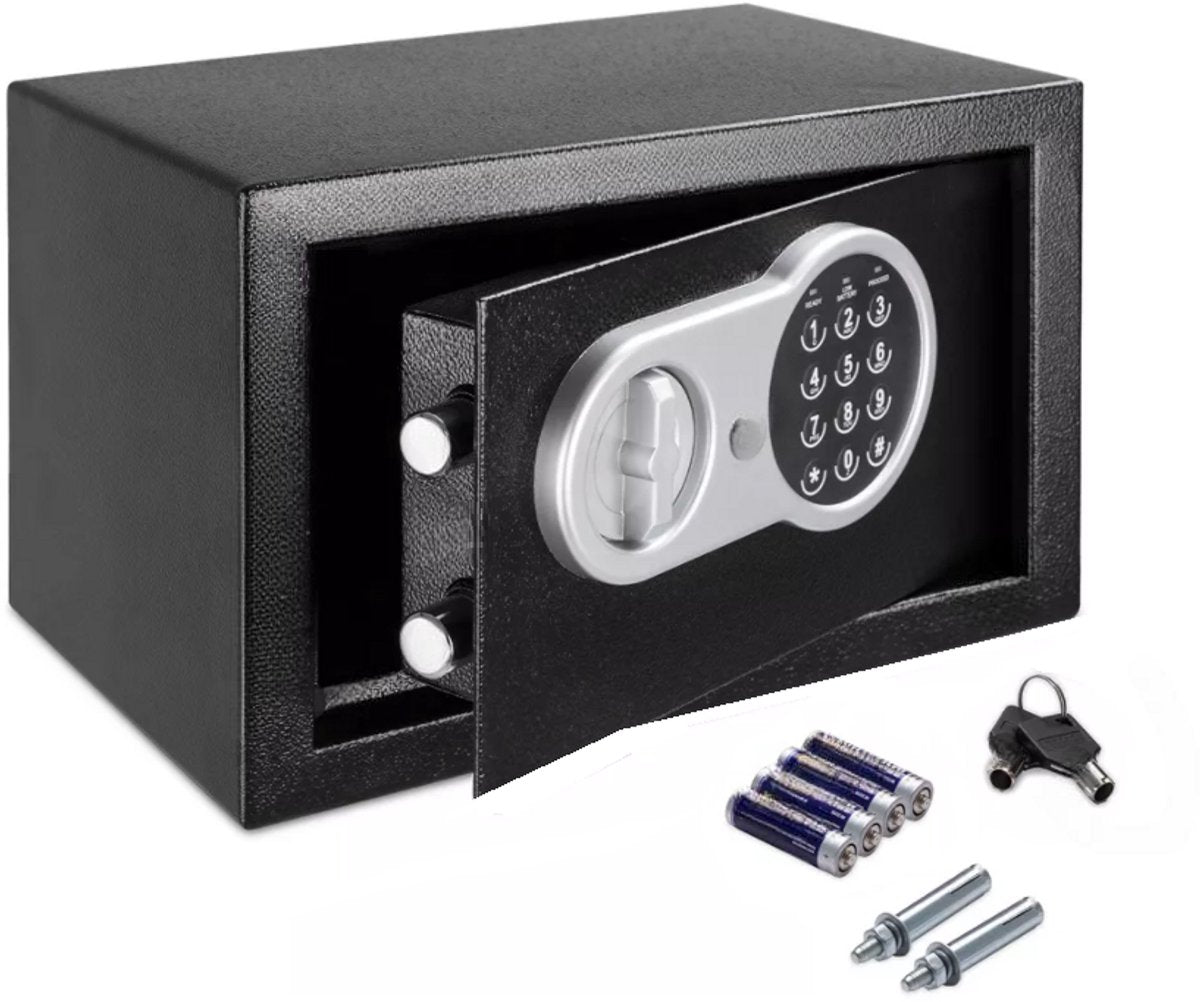 Stark's Vault - Electronic Combination Lock and Emergency Key - Money Vault - Jewelry Vault - 31x20x20cm - Black 8721143803243
