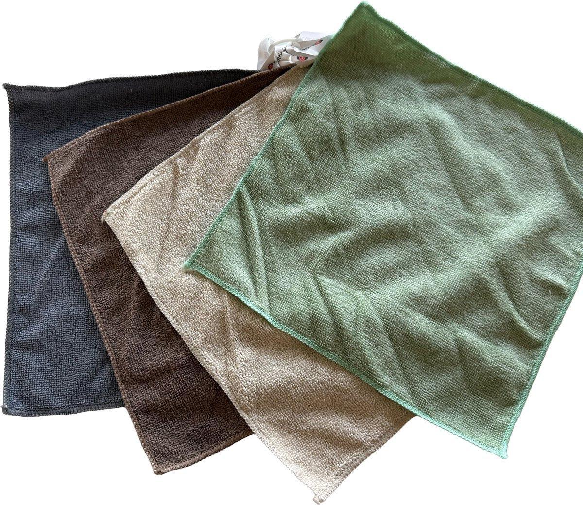 Kadirelli Mikrofasertücher – 4er-Pack – Saugfähig – 30 x 30 cm