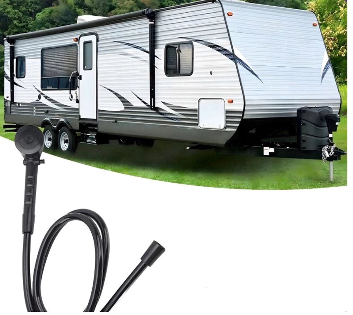 Hauskraft Draagbare Caravan Doucheset – Compact, Waterbesparend & Veelzijdig Gebruik