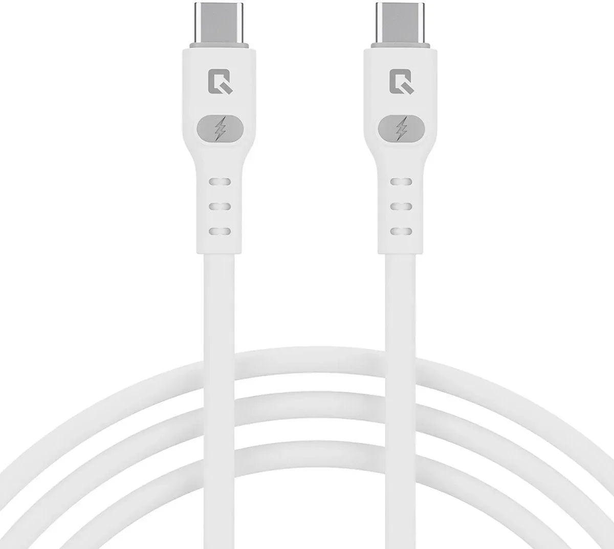 TUNIQ USB-C-zu-USB-C-Kabel – 200 cm – Schnellladekabel – Weiß