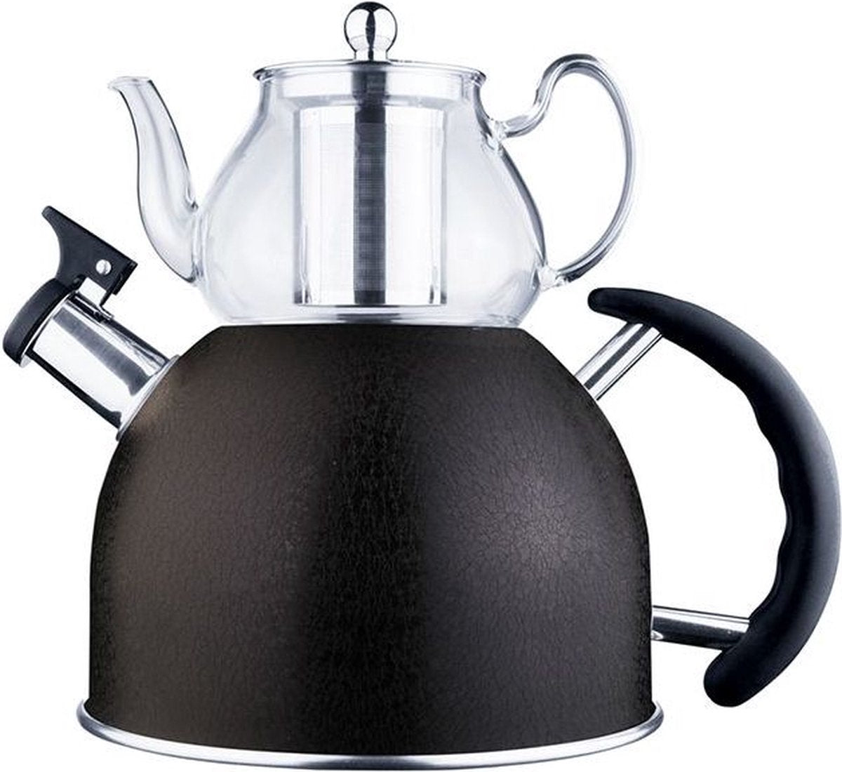 Ferveo Gaya Turkse Theepot Set - 0,8/2,5L - Zwart - Inductie