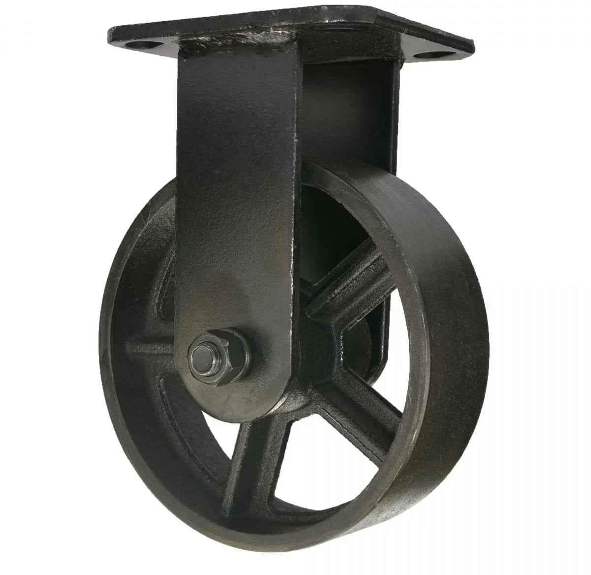 Maclean Bokwiel - Zwart - Gietijzer - Ø150mm - Draagvermogen 280kg - TEKZEN