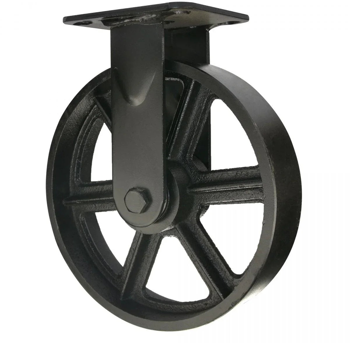 Maclean Bokwiel - Zwart - Gietijzer - Ø200mm - Laadcapaciteit 400kg