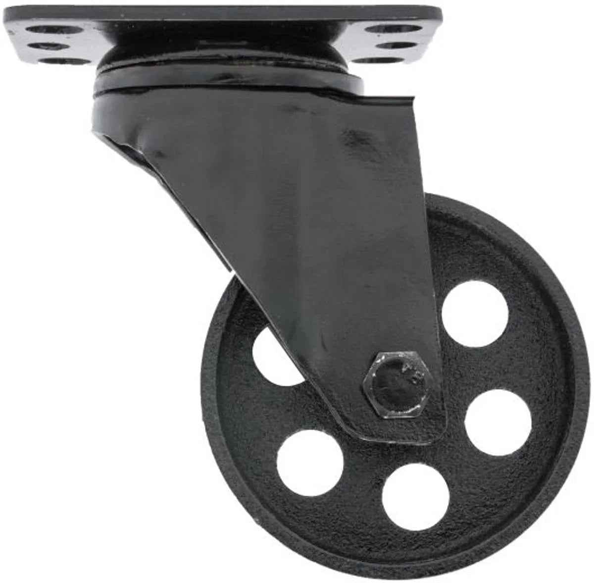 MacLean Zwenkwiel - Zwart - Gietijzer - Ø92mm - Draagvermogen 120KG - TEKZEN