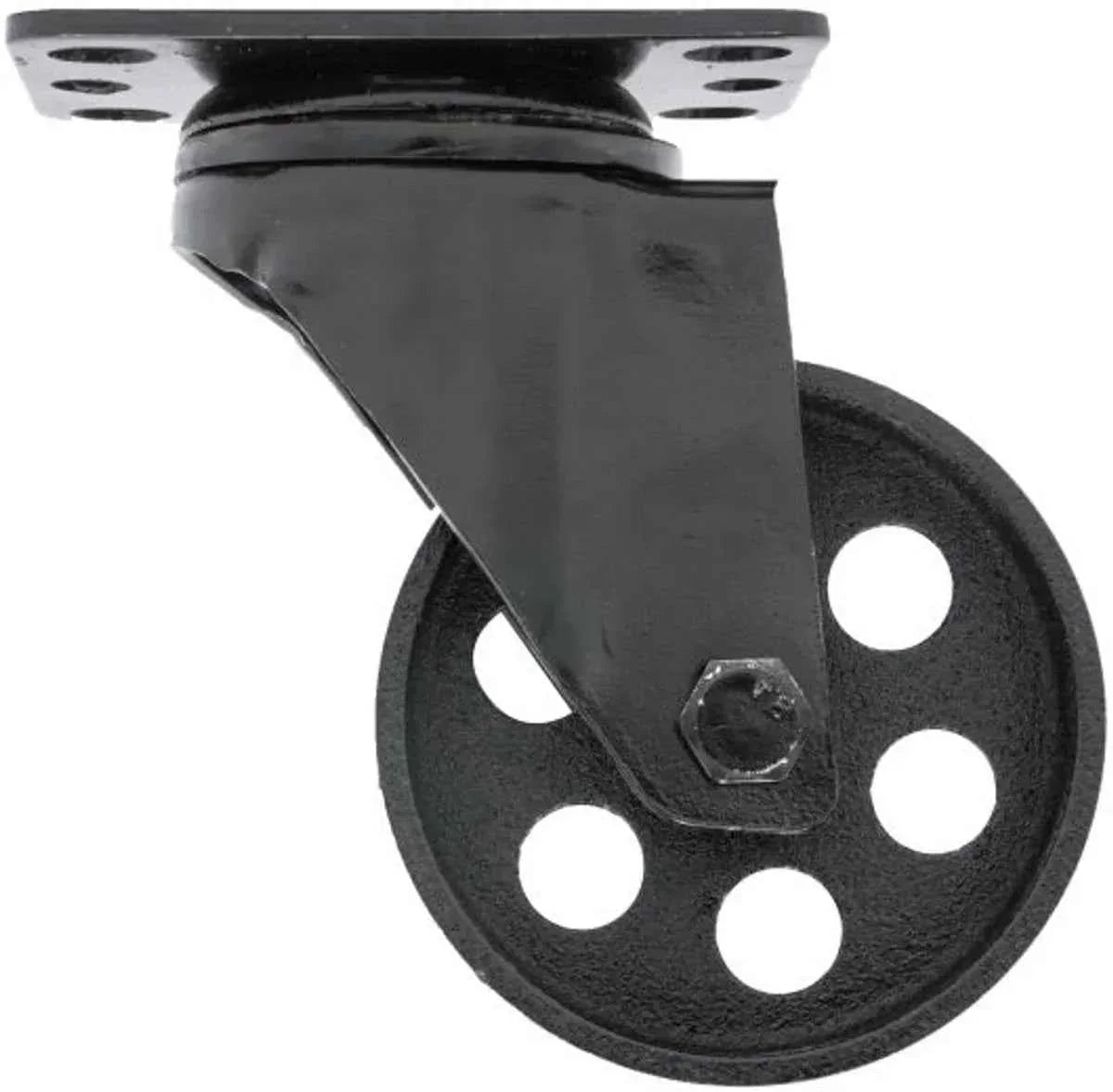 MacLean Zwenkwiel - Zwart - Gietijzer - Ø92mm - Draagvermogen 120KG - TEKZEN