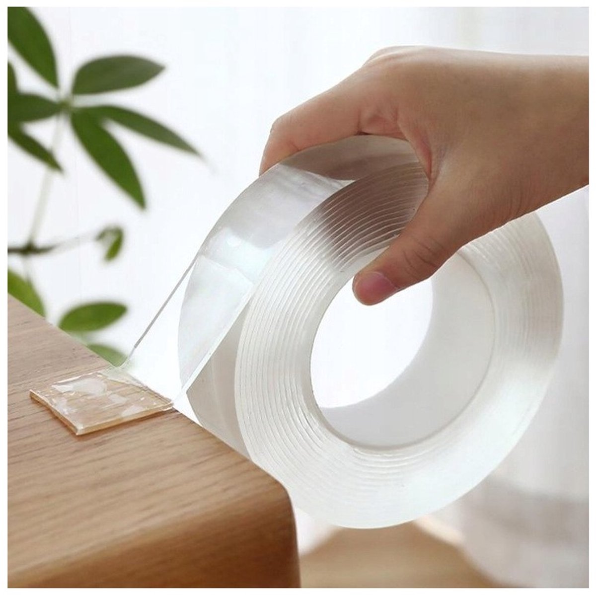 Hauskraft Nano Tape - Dubbelzijdige Tape - 3cm x 3m - Transparante Dubbelzijdige Plakband