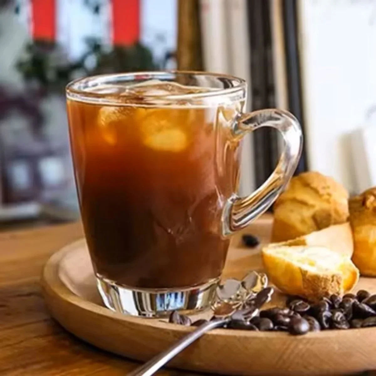 Glozini Jakarta – Teegläser – 6er-Set – 370 ml – Luxuriöse Kaffee- und Teegläser mit Henkel