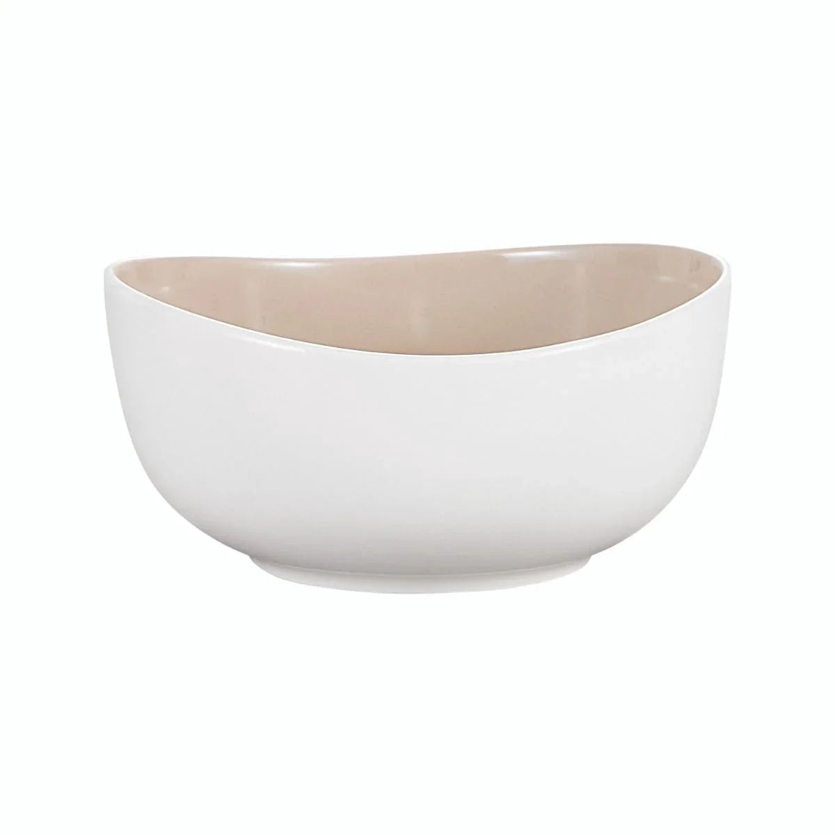 Bricard Colmar - Porcelain Dinner Set - 27 Pieces - 6 Persons - White/Taupe