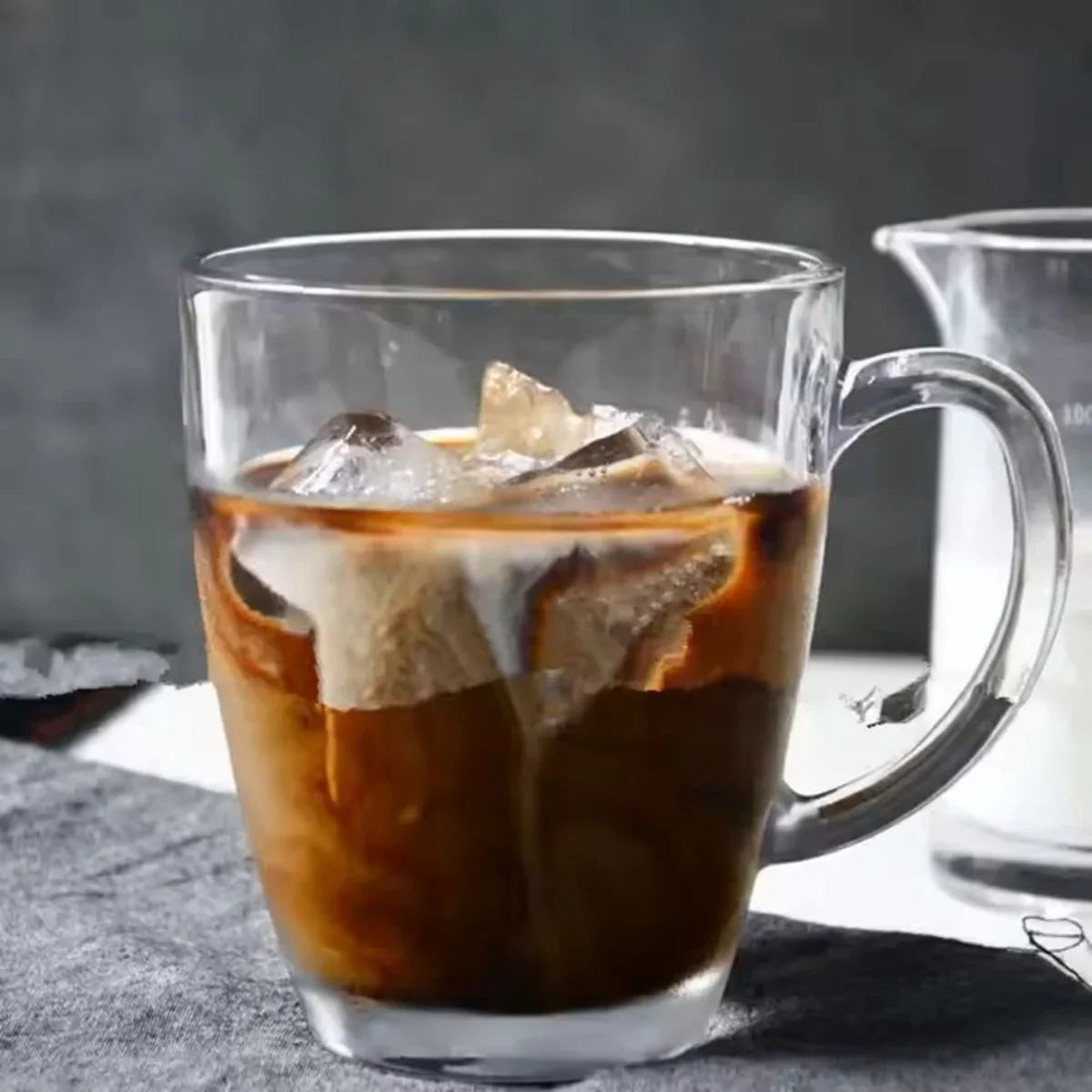 Glozini Jakarta – Teegläser – 6er-Set – 370 ml – Luxuriöse Kaffee- und Teegläser mit Henkel