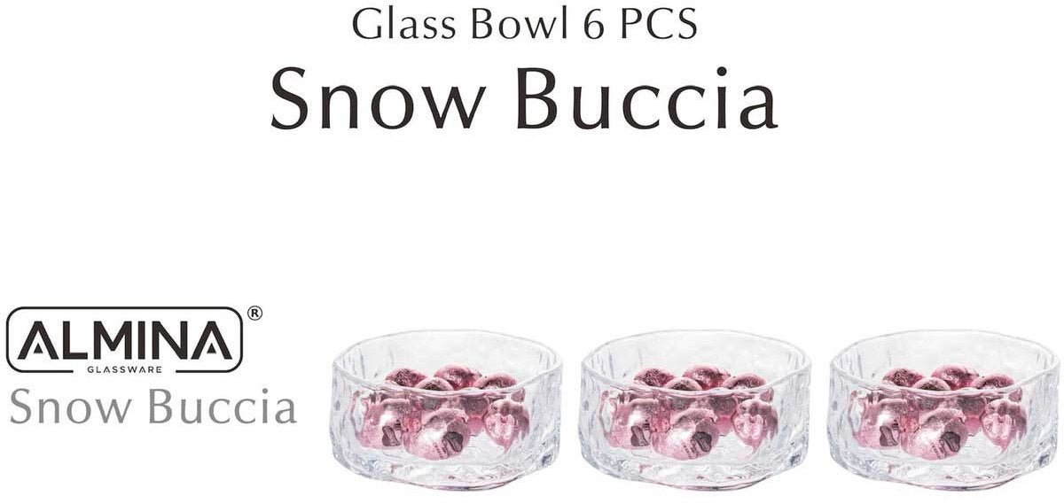 Almina Snow Buccia Amuseschaaltjes Set - 6-delig - Voor Dessert, Salade en Snacks