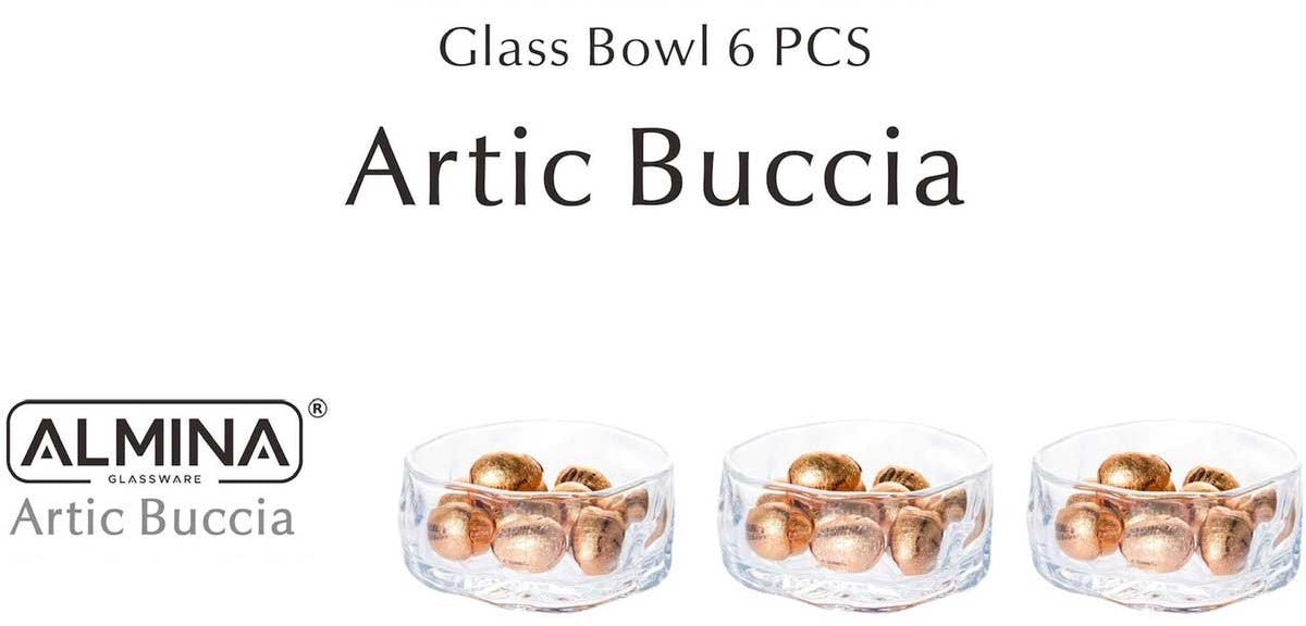 Almina Artic Buccia Amuseschaaltjes Set - 6-delig - Voor Dessert, Salade en Snacks