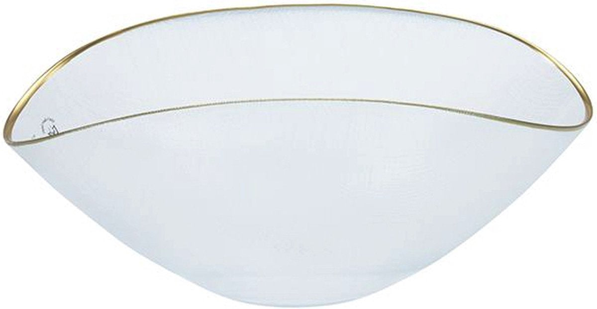 Bricard Sis Bowl – Glazen Schaal – Met Gouden Rand – Transparant – Groot