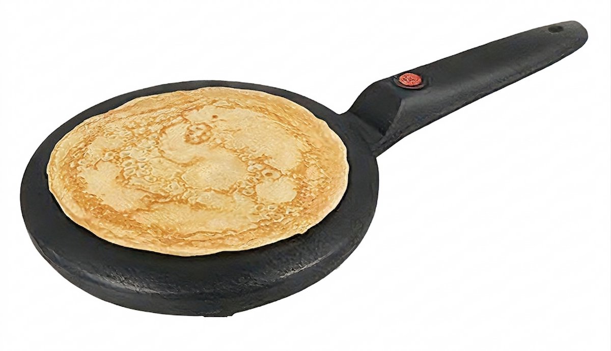 Homestar Elektrische Pancake Maker, Pannenkoeken Maker & Crêpes Maker incl. Mengkom & Garde - 20cm - 700W