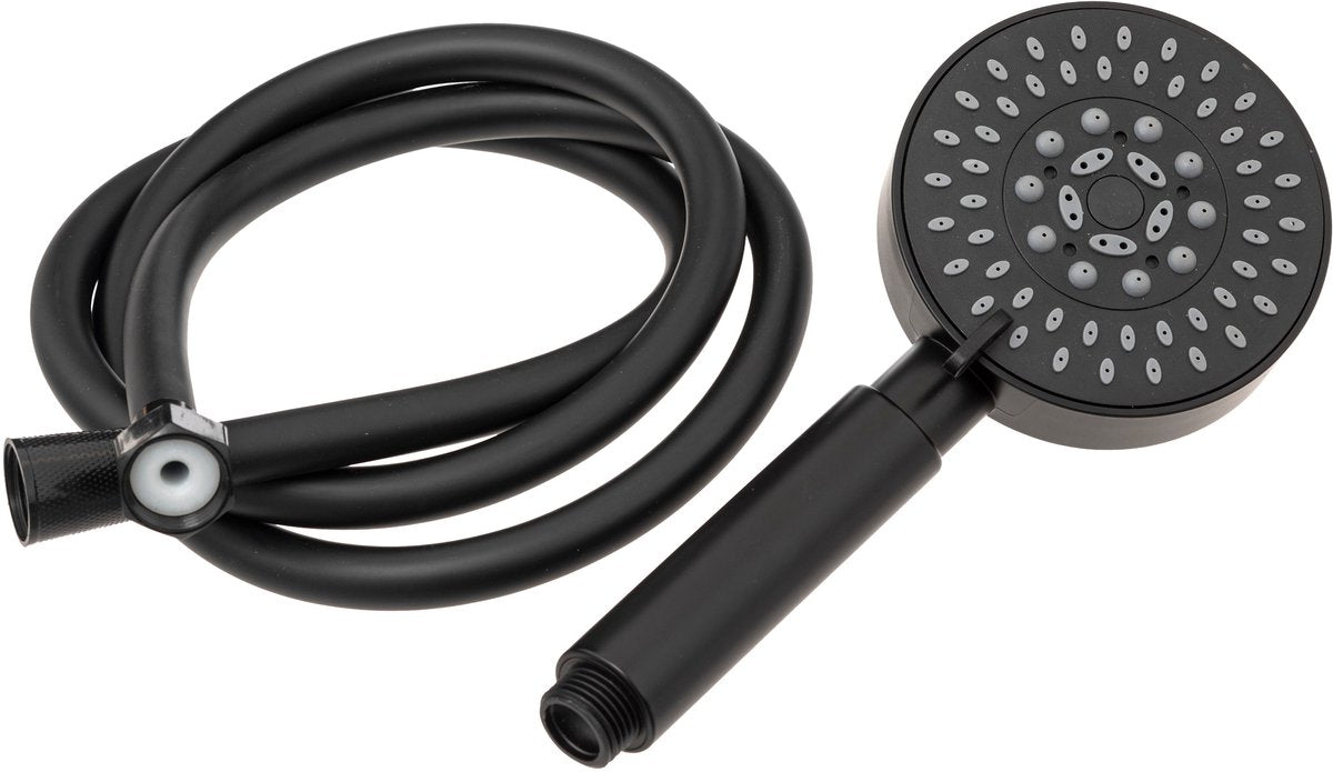 5Five Handbrause mit Brauseschlauch – Schwarz – 5 Strahlarten