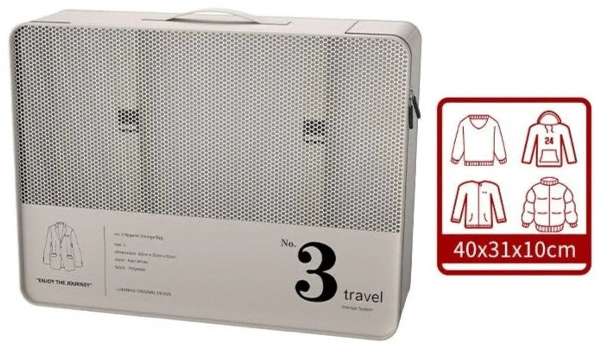 Hauskraft Packing Cube - 7-delig - Beige - Koffer Organizer Set - Backpack en Koffer - Travel Cubes