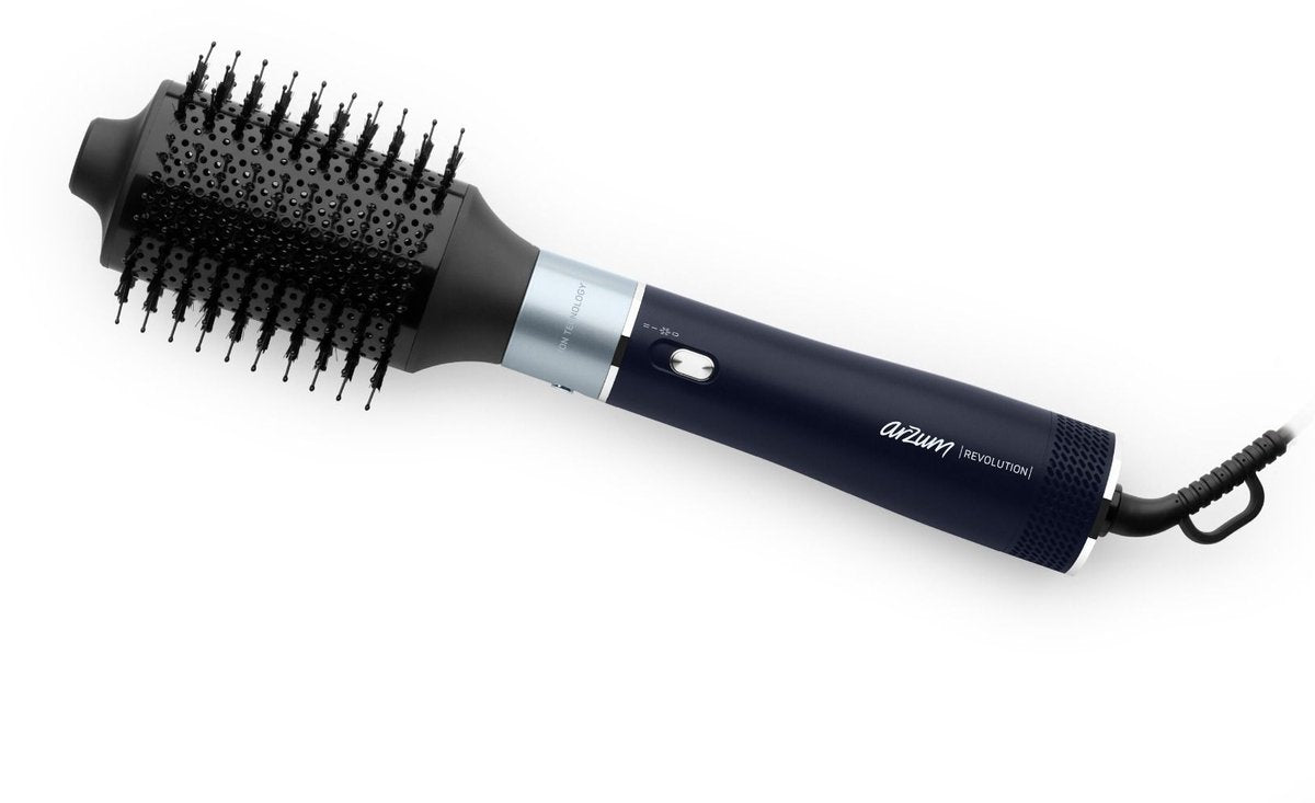 Arzum Revolution AR5162 - Heteluchtborstel - Zwart - 1200W - 5 Opzetstukken - 3-Staps Temperatuurcontrole - Ionentechnologie