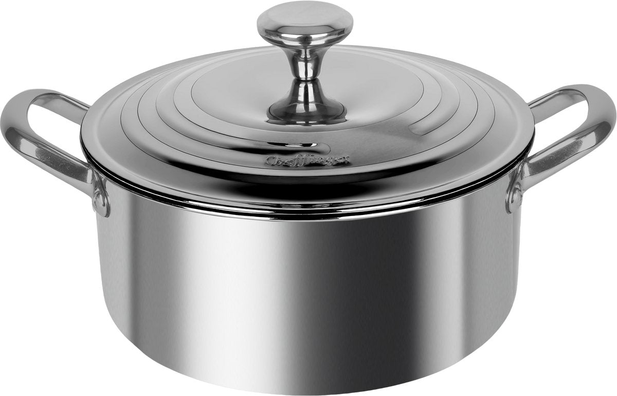Cheffinger Braadpan - 24cm - RVS - Zilver - 4,2 Liter