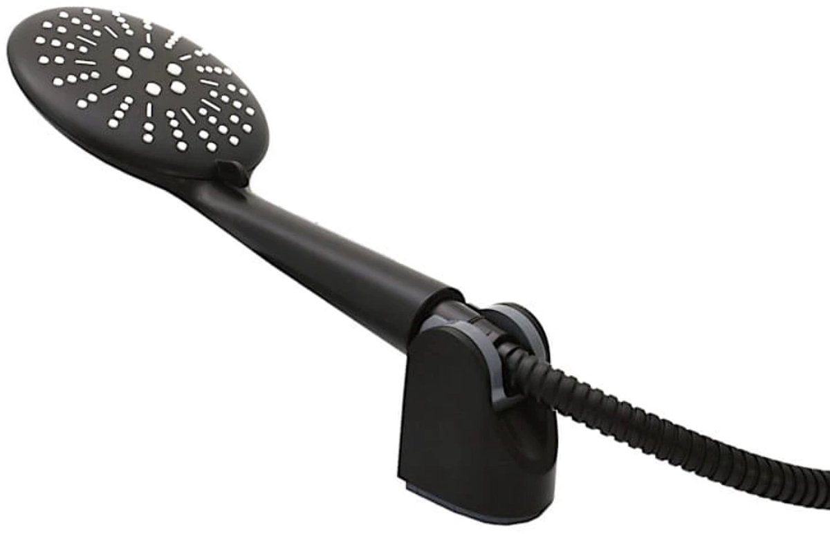 Hauskraft Luxe Doucheset met 3-Standen Douchekop – Zwarte Afwerking & Verstelbare Slang