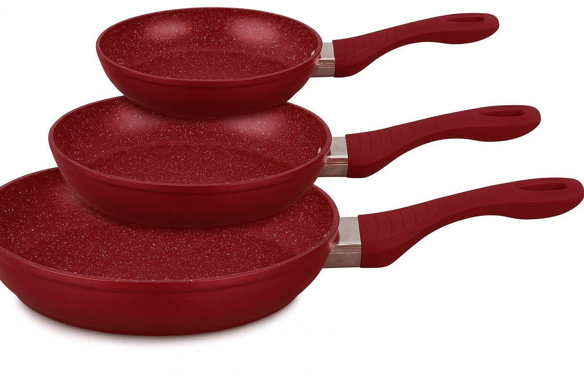 Kadirelli Koekenpannen Set - 3-delige Koekenpan - Inductie