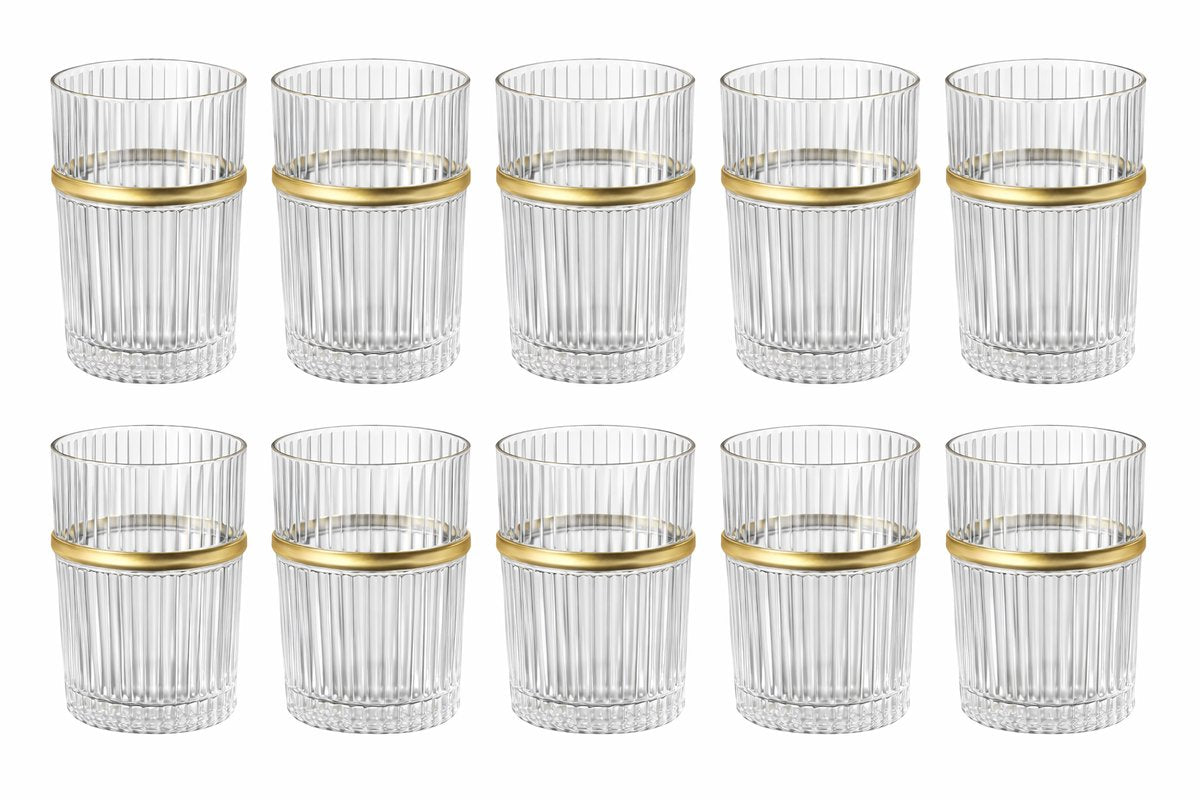 Glozini Marokkaanse Theeglazen - Set van 12 Glazen - 180ml - Thee & Koffieglazen