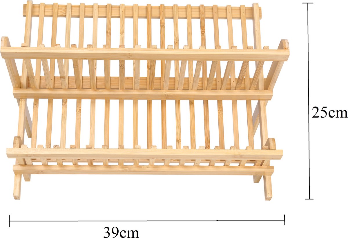 Cheffinger Afdruiprek - Bamboe - Inklapbaar