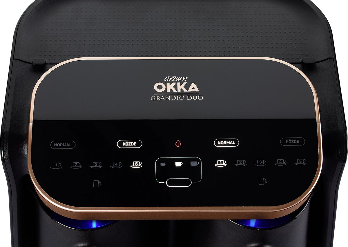 Arzum OKKA Grandio DUO Copper - Turkish Coffee Machine - 10 cups - Turkish Coffee Maker - Freestanding Turkish Coffee Maker