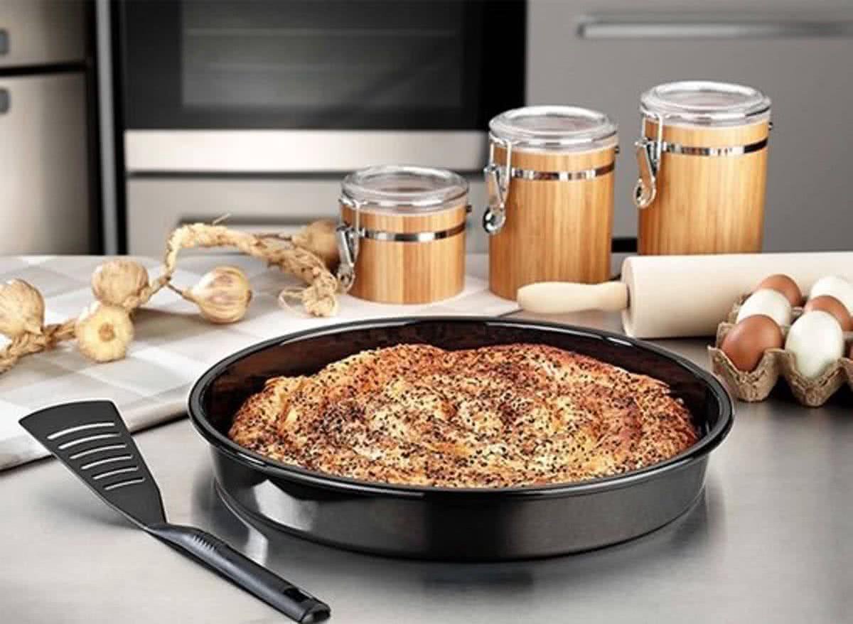 Nusse Ovenschaal 36cm - Ronde Emaille Schaal voor Oven en Grill