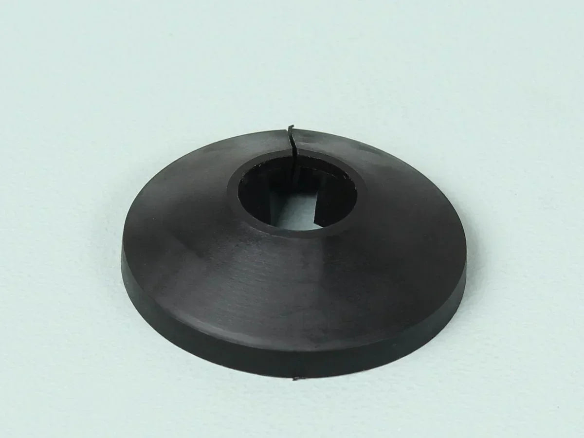 Maclean Heizungsrohrrosette - Ø22mm - Schwarz - 2er-Set - CV-Rohrrosette