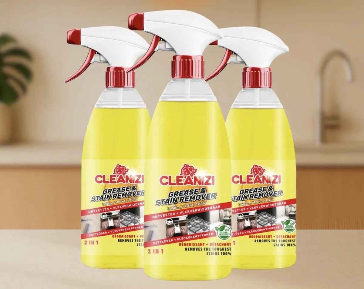 Cleanizi Ontvetter en Vlekverwijderaar - Ultrasterke Spray - 3x 1000ml - TEKZEN