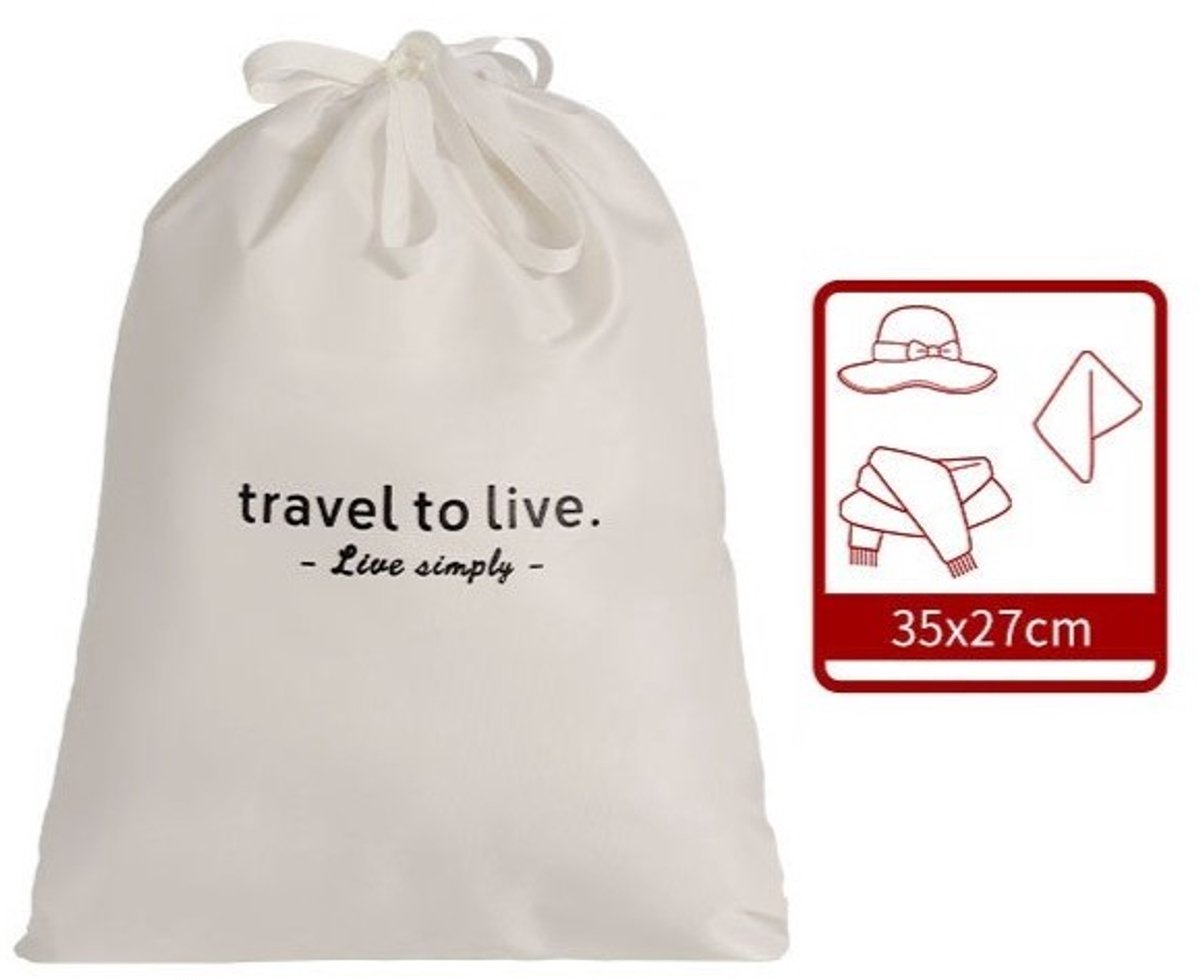 Hauskraft Packing Cube - 7-delig - Beige - Koffer Organizer Set - Backpack en Koffer - Travel Cubes