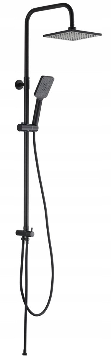 Hydroland Doucheset Roma - Regendouche - Zwart - Verstelbaar - Waterbesparend Design