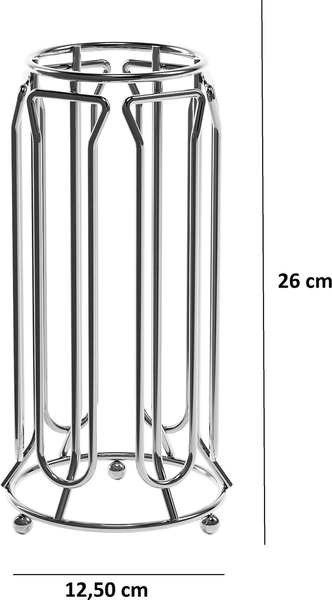 Cheffinger - Nespresso Capsulehouder - 36 Cups - Cuphouder - Koffiecups Houder - Zilver
