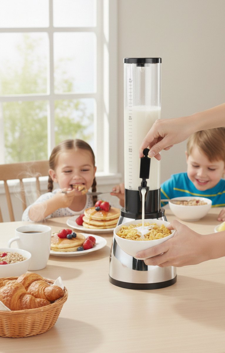 Cheffinger Drankdispenser met IJsblokjesreservoir en Tapkraan - 1,5L - Voor Frisdrank, Water, Sap en Cocktails - Perfect voor Feestjes en BBQ’s