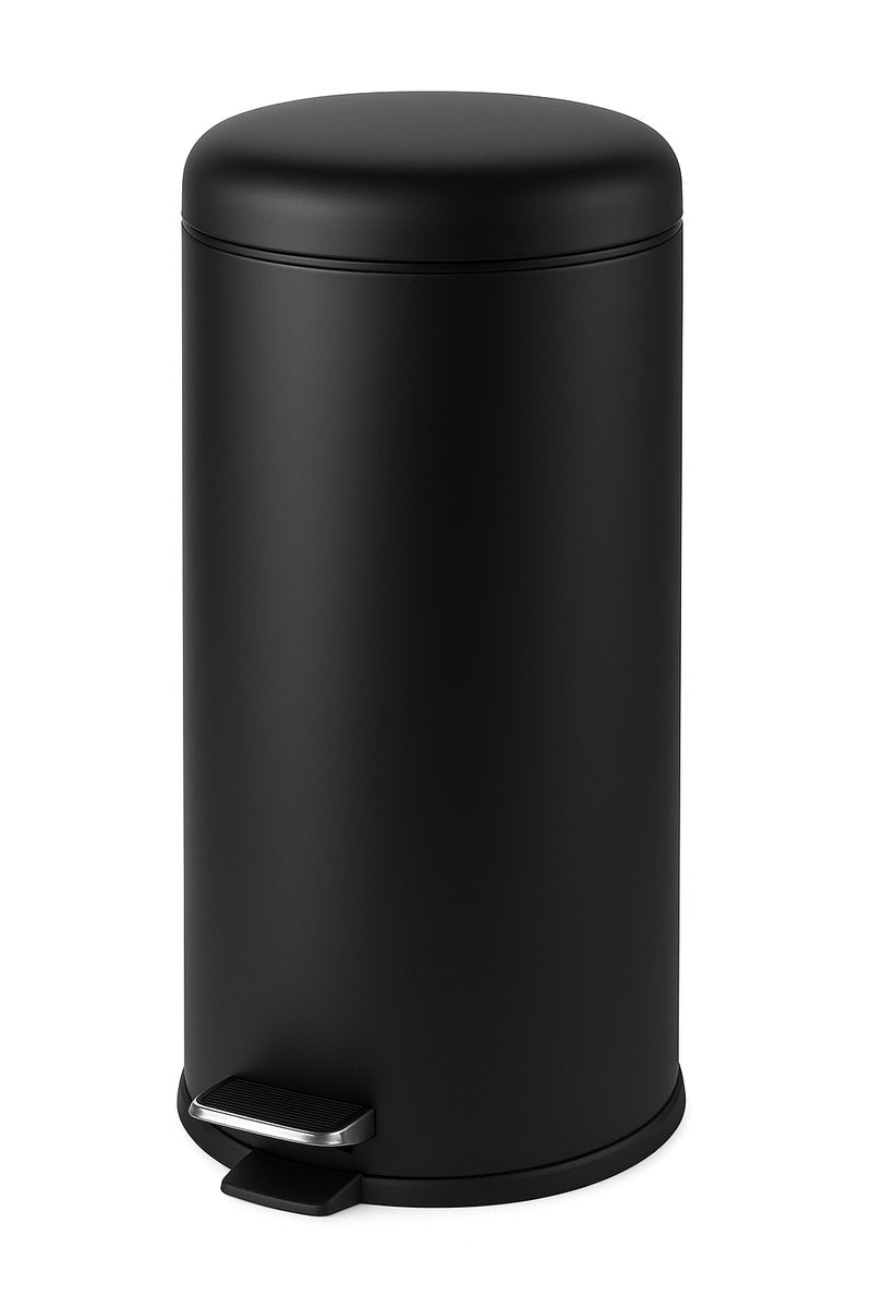 Kadirelli Pedaalemmer - 30L - Zwart - Prullenbak