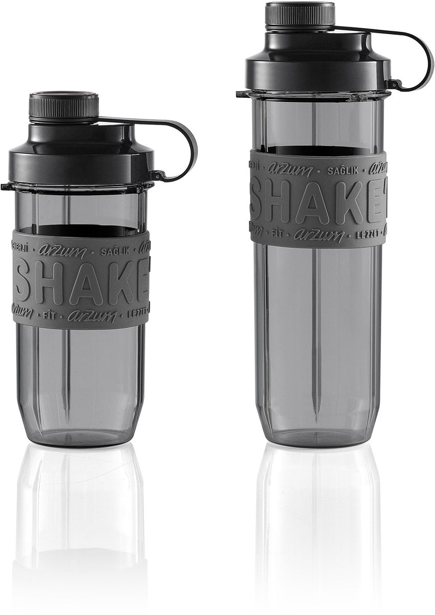 Arzum Shake 'n Take Dream Blender AR1148-0100 | Zwart - Mini blender - 500W - 2 Drinkflessen