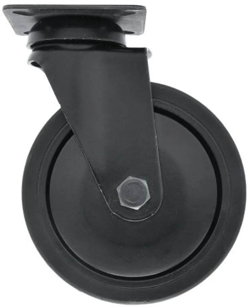 MacLean Zwenkwiel - Zwart - Rubber - Ø100mm - Draagvermogen 70KG