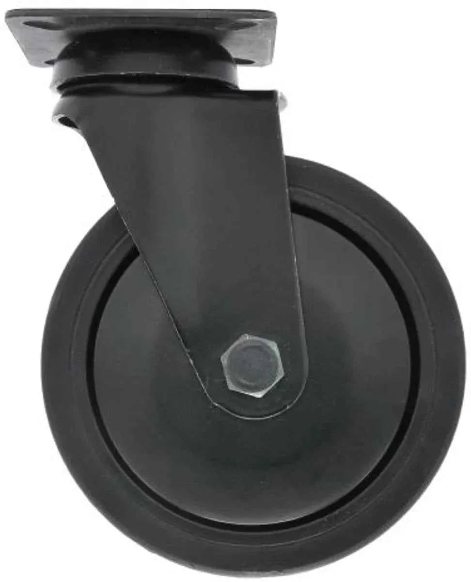 MacLean Zwenkwiel - Zwart - Rubber - Ø100mm - Draagvermogen 70KG - TEKZEN